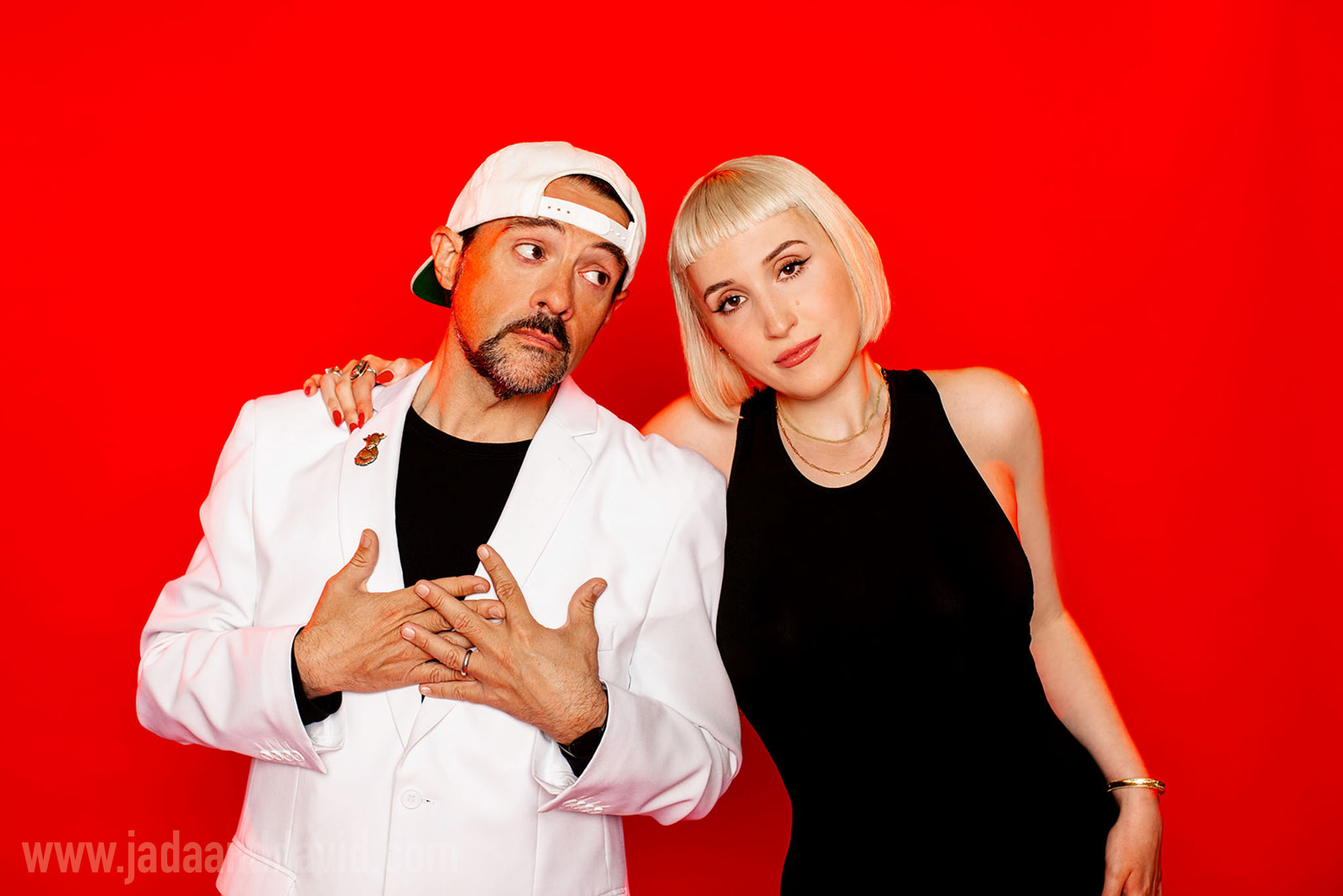 Kevin Smith and Harley Quinn Smith s Podcast  Cover Photoshoot - Jada and David Parrish